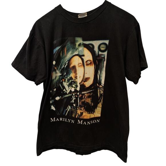 Vintage 1997 Marylin Manson The Beautiful People T-Shirt Winterland Band Tee - Picture 1 of 5